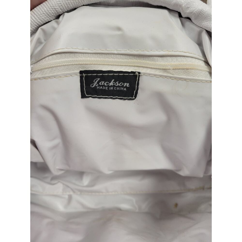 Dolce Vita White Tote with Yellow, Purple, and Green Accents - Picture 10 of 10